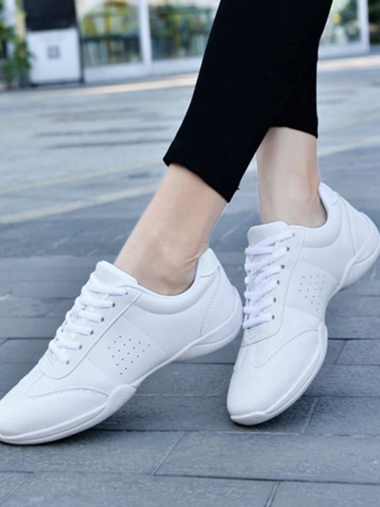 Yingrui Athletic Bodybuilding Shoes White Men and Women Same Dance Shoes Training Performance Devitice La La Fuck Shoes Summer