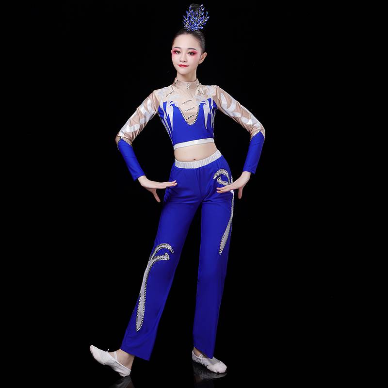 Aesthetic Performance Server Competition Female Adult Square Dance Set Fitness La La La Fuck Fuck Gymnastics Dance Clothing