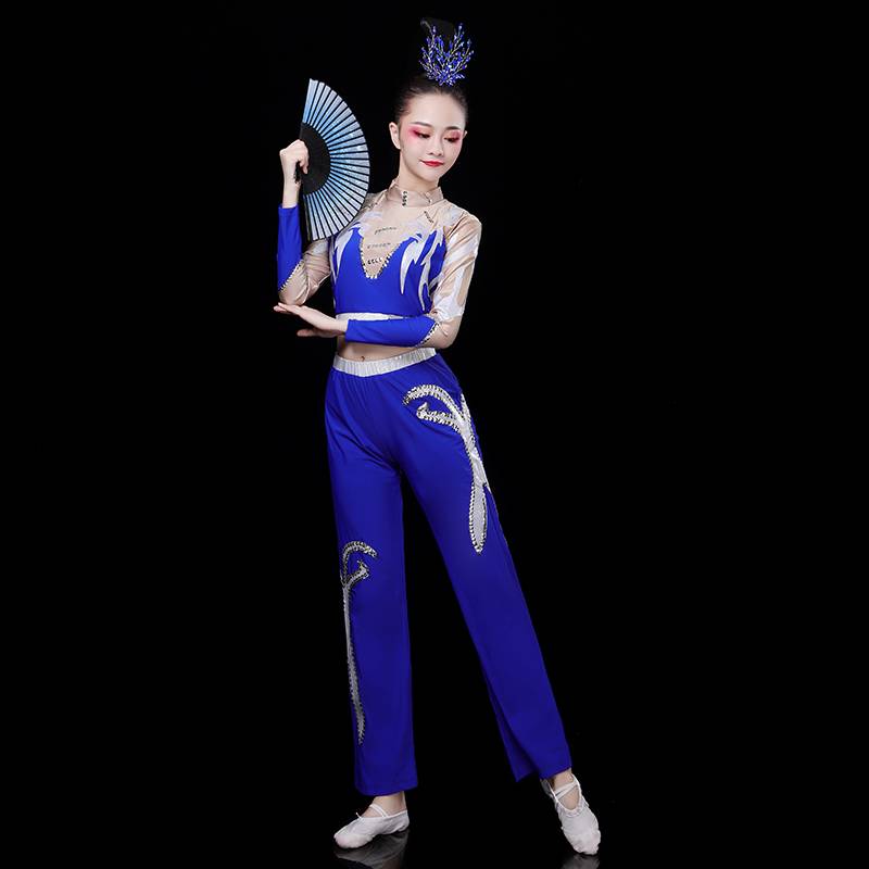 Aesthetic Performance Server Competition Female Adult Square Dance Set Fitness La La La Fuck Fuck Gymnastics Dance Clothing