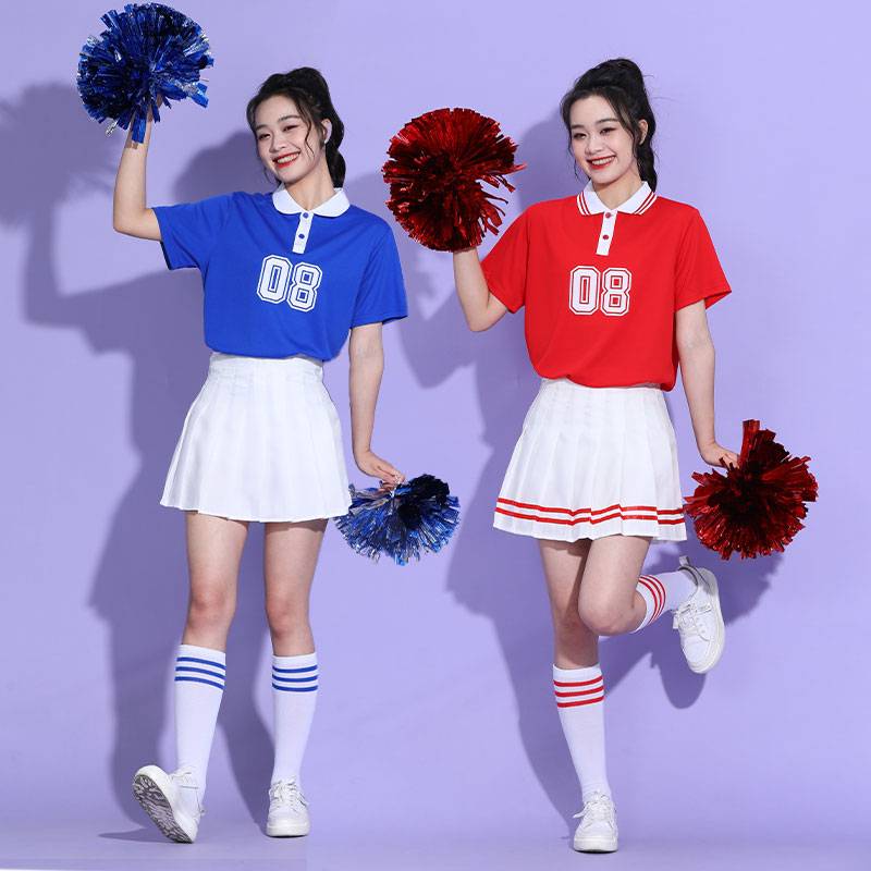 Students' new cheerleading performance set Adult cheerleading team group playing singing and gymmail performance clothing
