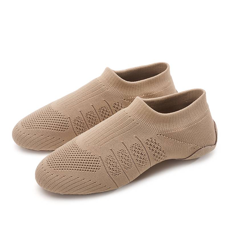Dance training shoe women la la la cheer, children's body beauty, soft bottom training shoe -shaped sports dance room special competition