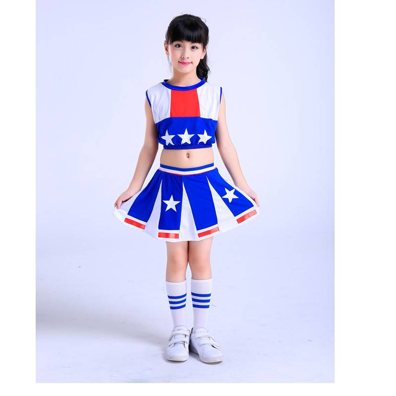 Children's cheerleading watching kindergarten La cheerleading team dance service boy bodybuilding gymnastics girl performance clothing