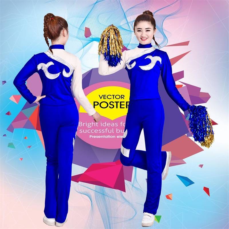 La La Fun competition performance clothing primary and secondary school students campus cheerleading children's group gymnastics competition