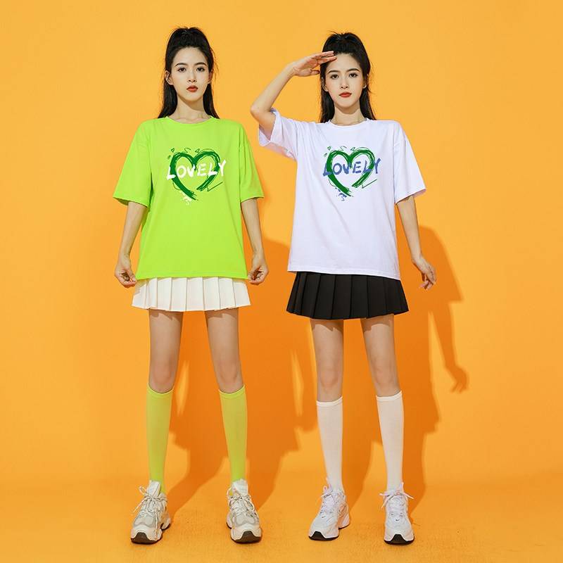 La La team clothing women's group adult student Lala team la la la la la la fuck summer youthful vitality jazz dance performance clothing