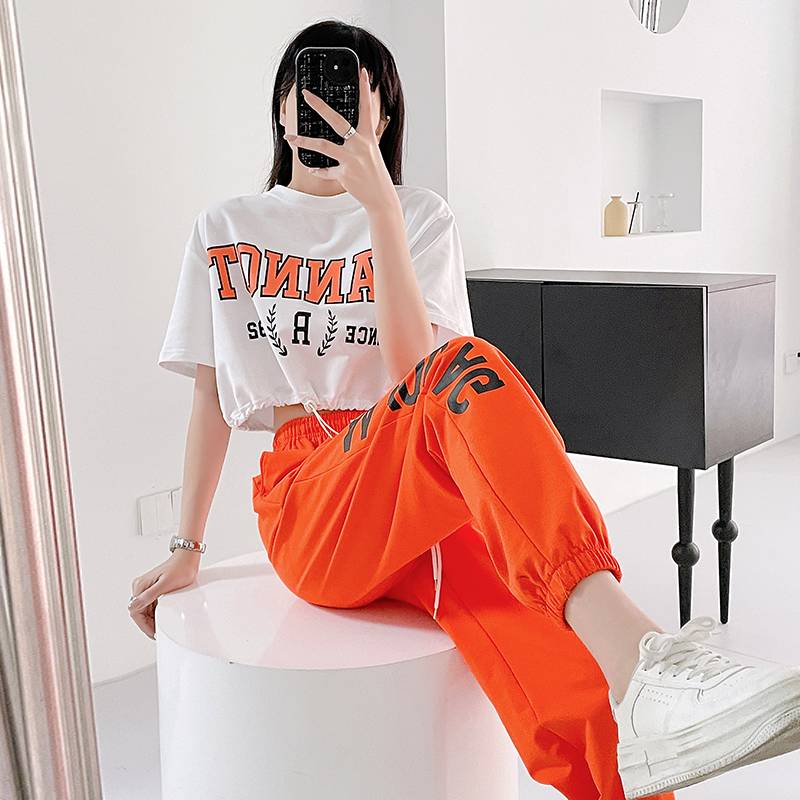Internet celebrity jazz dance service female students cheerleading suit adult modern dancezonba fitness pants performance clothing summer
