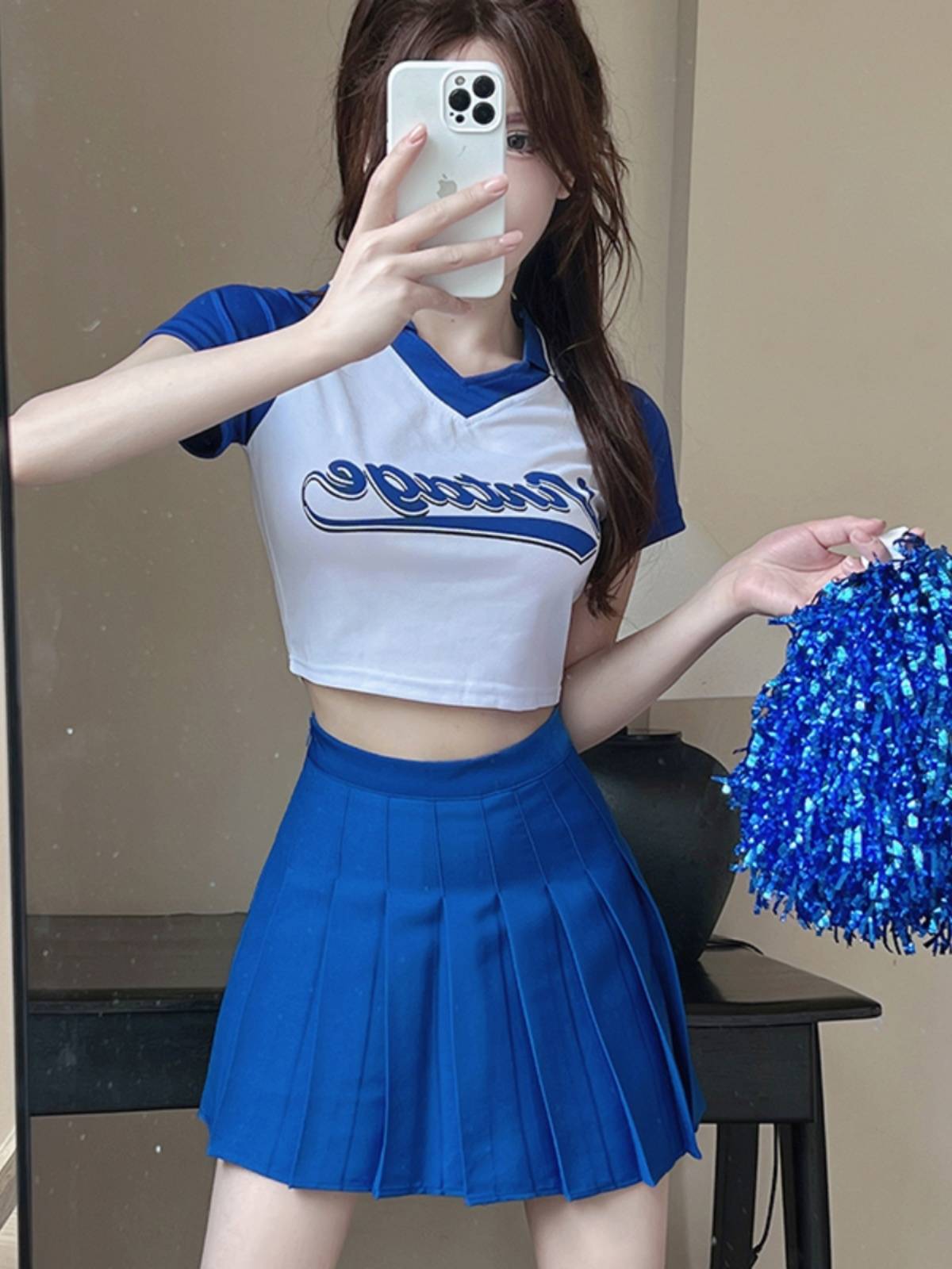 Student team Lara team performing Korean version of gymnastics clothing women cheerleading women's group dance performance clothing