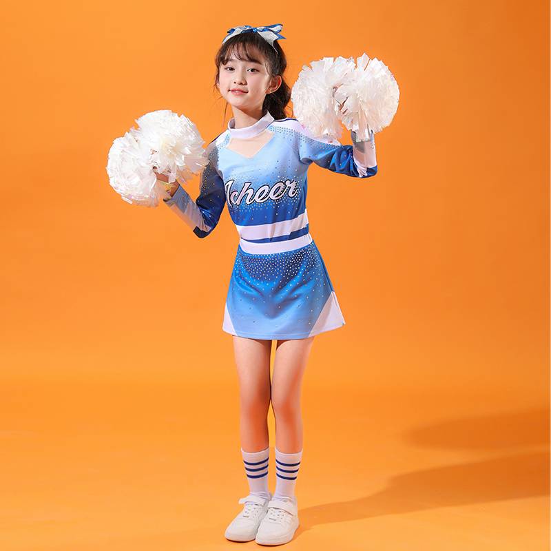 Cheerleader performance service primary school children's sports meeting la la la la showing service service new gymnastics and gymnastics performance service