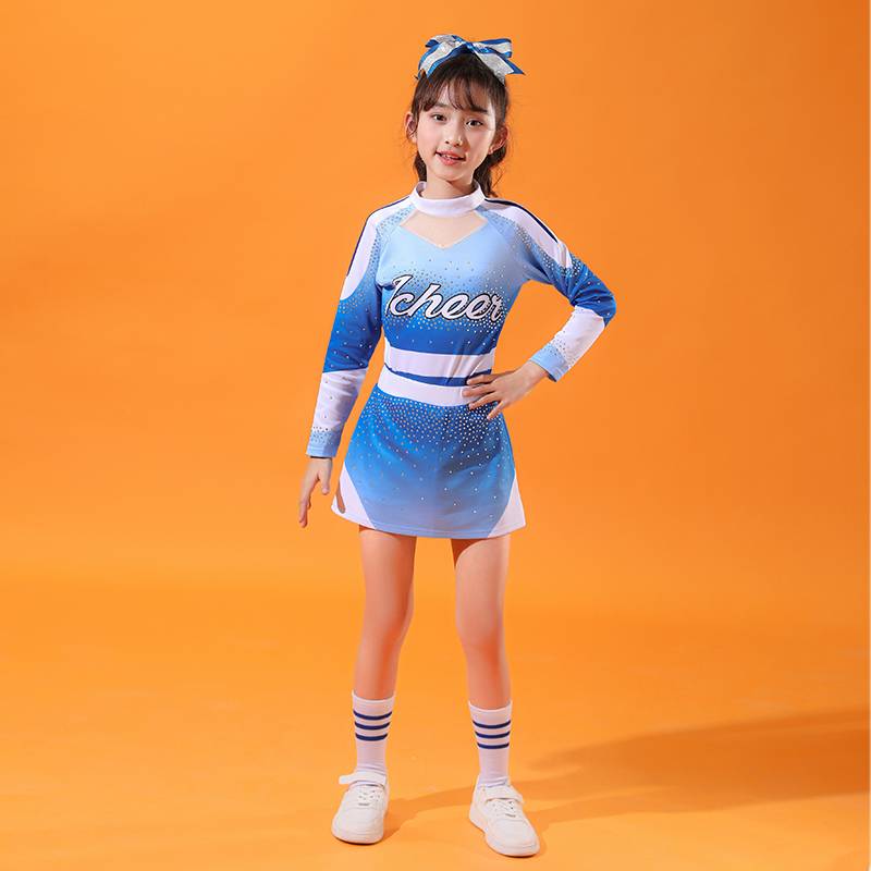 Cheerleader performance service primary school children's sports meeting la la la la showing service service new gymnastics and gymnastics performance service