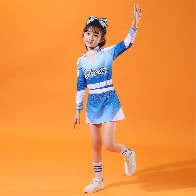 Cheerleader performance service primary school children's sports meeting la la la la showing service service new gymnastics and gymnastics performance service