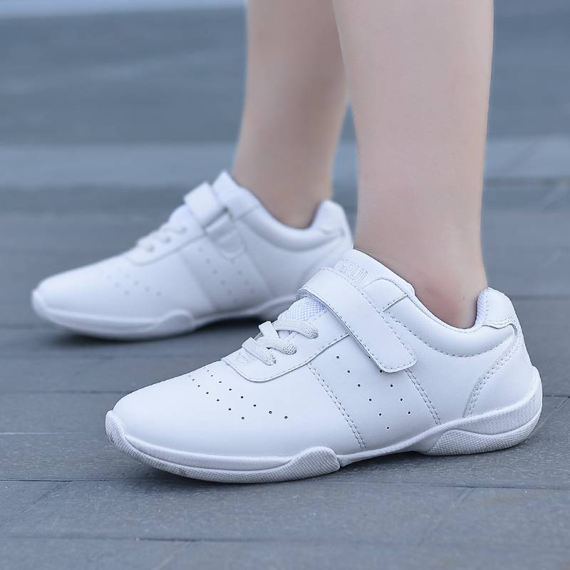 Yingrui Athletic Bodybuilding Shoes Children White Sports Gymnastics Shoes La La Fuck Shoes Training Competition Shoe Soft bottom female