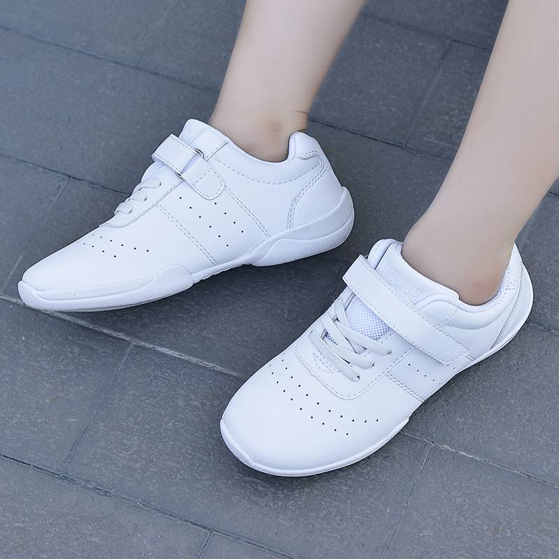 Yingrui Athletic Bodybuilding Shoes Children White Sports Gymnastics Shoes La La Fuck Shoes Training Competition Shoe Soft bottom female