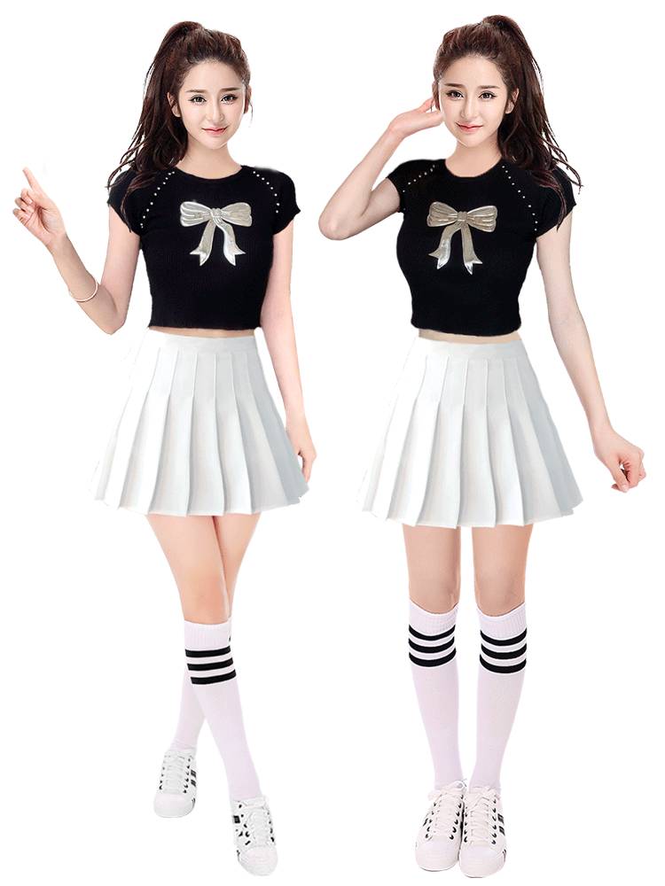 Women's group Lala team uniform football baby la la la la la la la fucking adult jazz dance performance service modern dance Korean version of bodybuilding operation