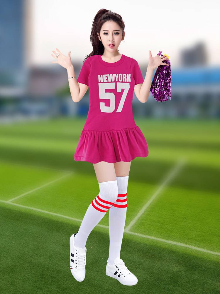 Adult bodybuilding clothing Korean female group jazz dance watch performance uniform college student football baby cheerleading performance service