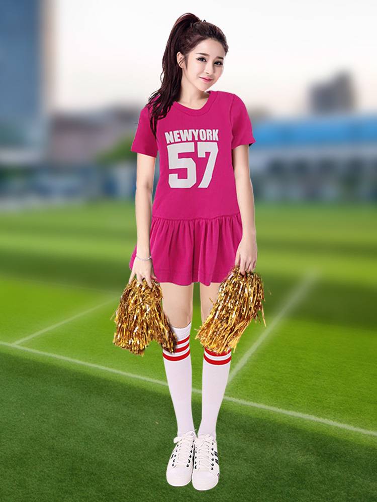Adult bodybuilding clothing Korean female group jazz dance watch performance uniform college student football baby cheerleading performance service