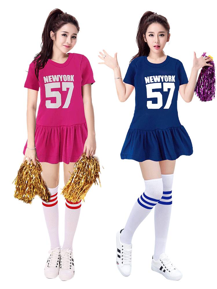 Adult bodybuilding clothing Korean female group jazz dance watch performance uniform college student football baby cheerleading performance service