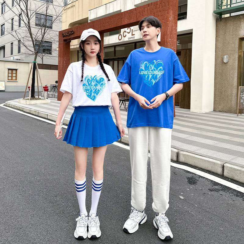 Junior high school students' bodybuilding radio gymnastics dance summer T -shirt sports meeting cheerleading team performance clothing