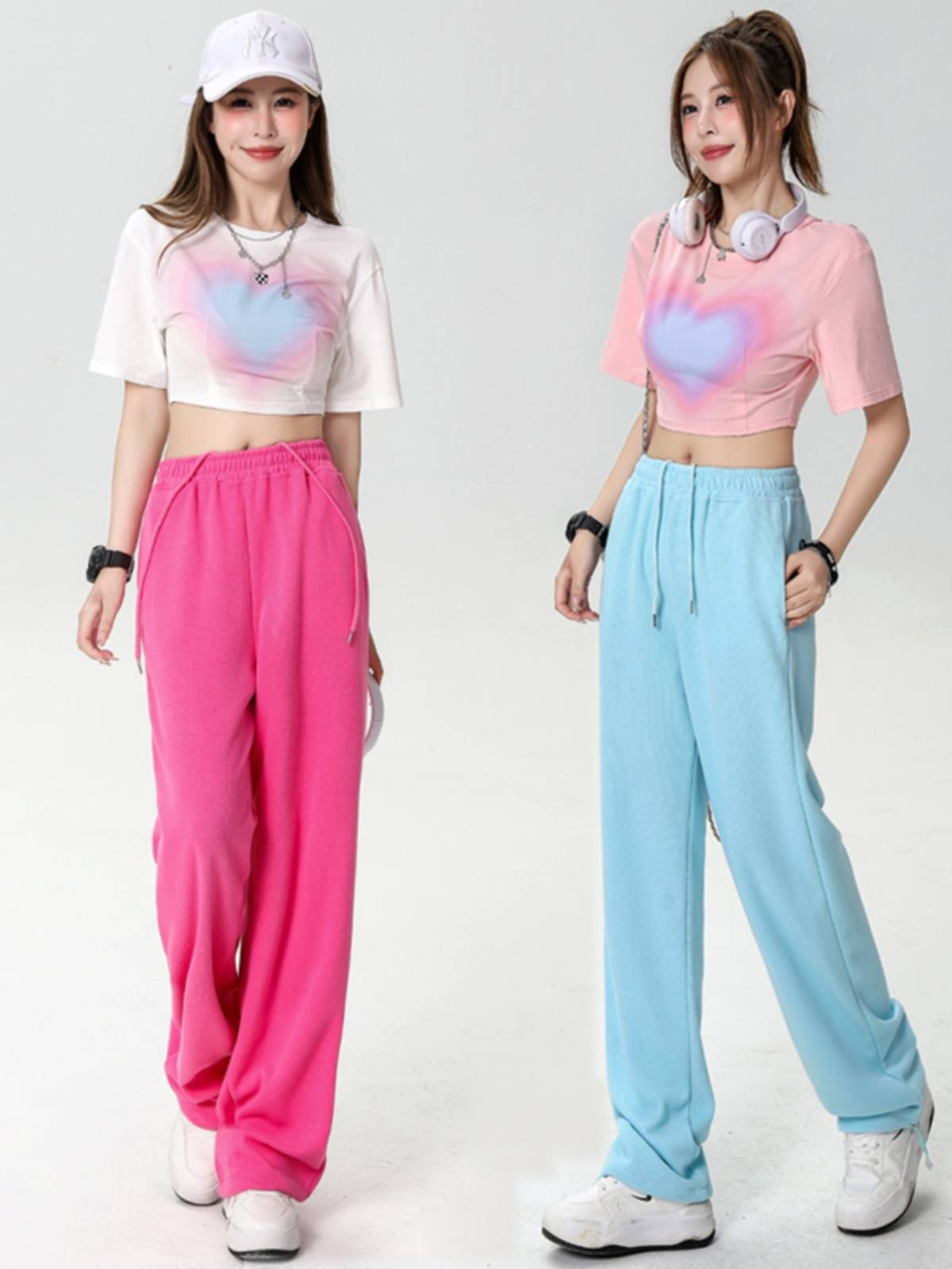 Internet celebrity jazz dance service female students cheerleading suit adult modern dancezonba fitness pants performance clothing summer