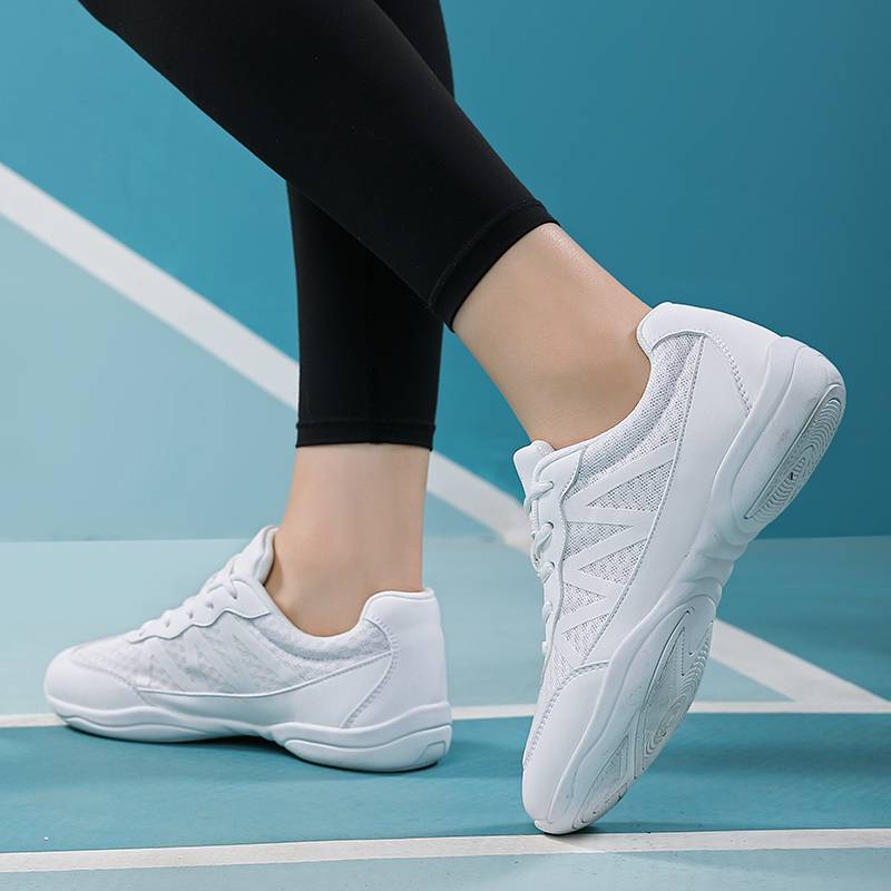 Falling in love with the beauty of the beautiful fuck shoes female new soft bottom breathable dance shoes white net adult training competitive shoes