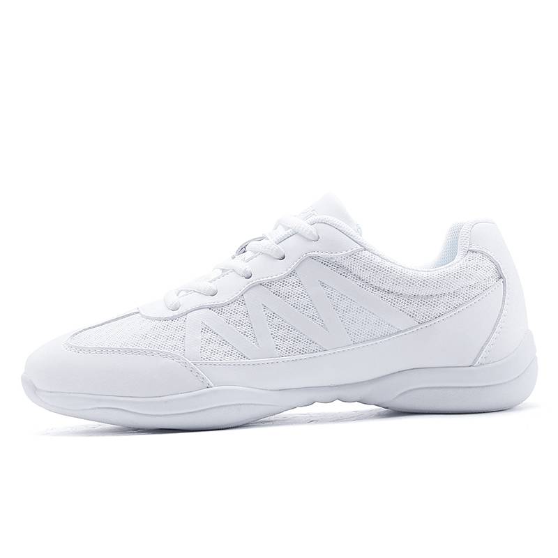 Falling in love with the beauty of the beautiful fuck shoes female new soft bottom breathable dance shoes white net adult training competitive shoes