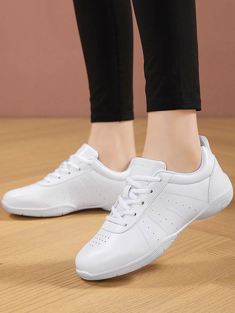 White Astronomical Health Shoes La La Fuck Shoes Bodybuilding Shoes La La Team Dance Shoes Competition Training Shoes Special Shoes