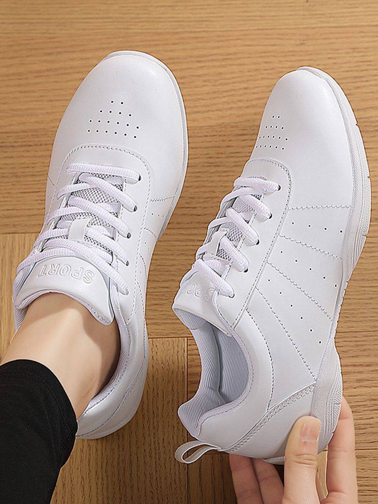 White Astronomical Health Shoes La La Fuck Shoes Bodybuilding Shoes La La Team Dance Shoes Competition Training Shoes Special Shoes