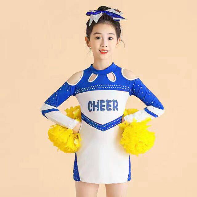 New Children's La La Team played L for men and women cheerleading competition suit Popular bodybuilding gymnastics