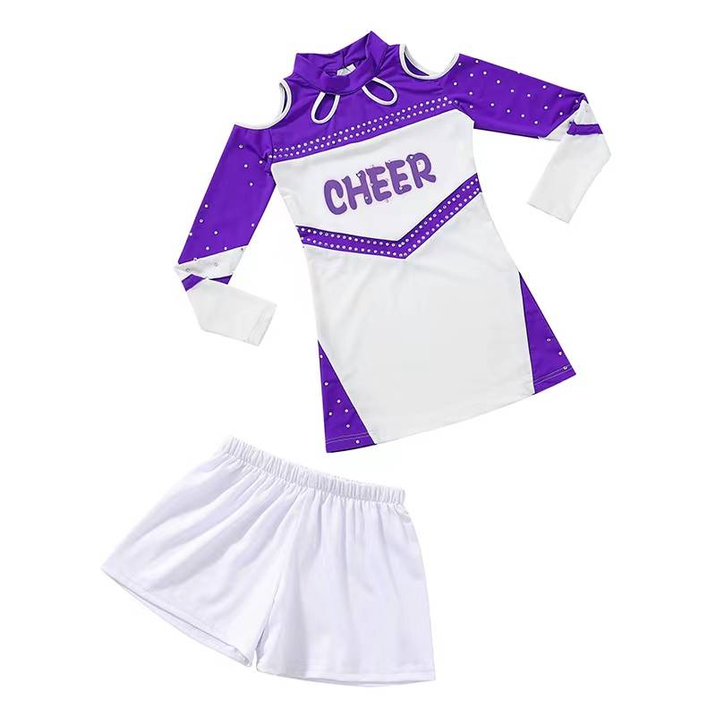 New Children's La La Team played L for men and women cheerleading competition suit Popular bodybuilding gymnastics