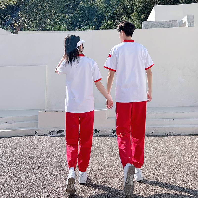 The opening ceremony of the Lara team performance service sports meeting La La La Ranyao seasonal bodybuilding suit short -sleeved men and women summer