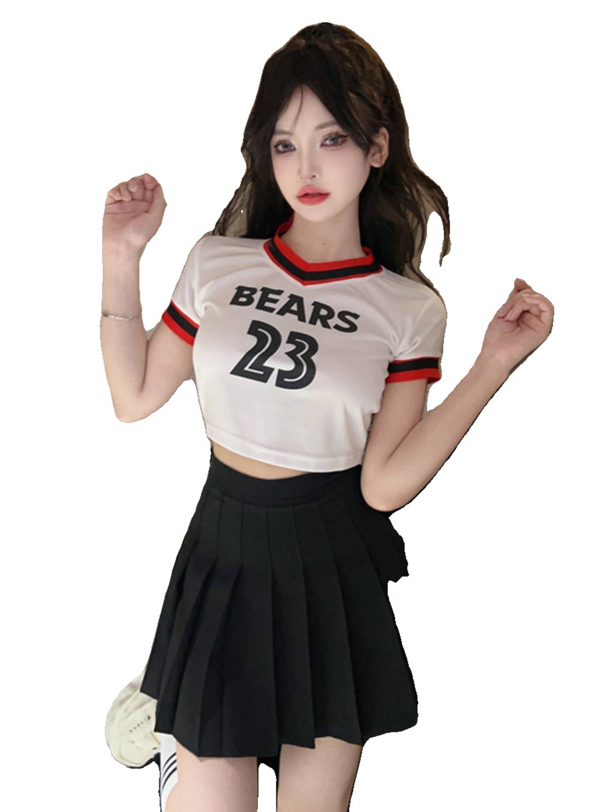 La La team clothing women's group adult annual meeting Lala cheerleading song performance dance bodybuilding suit