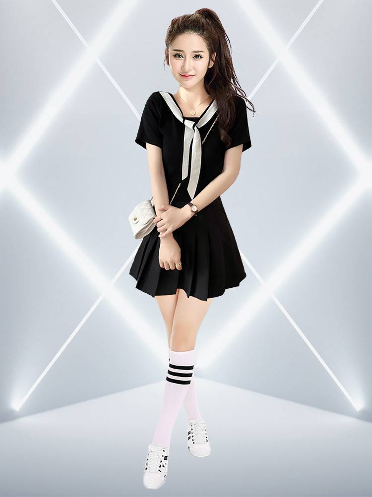 Adult Women's Beauty Dance Dance Female College Student Games La La Team Clothing Performance Clothing