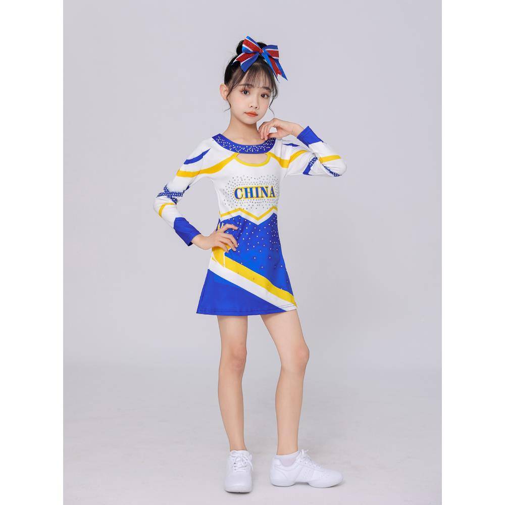 2024 new children's cheerleader performance service middle school student chairman sleeve cheerleading cheerleading than sports and gymmail group