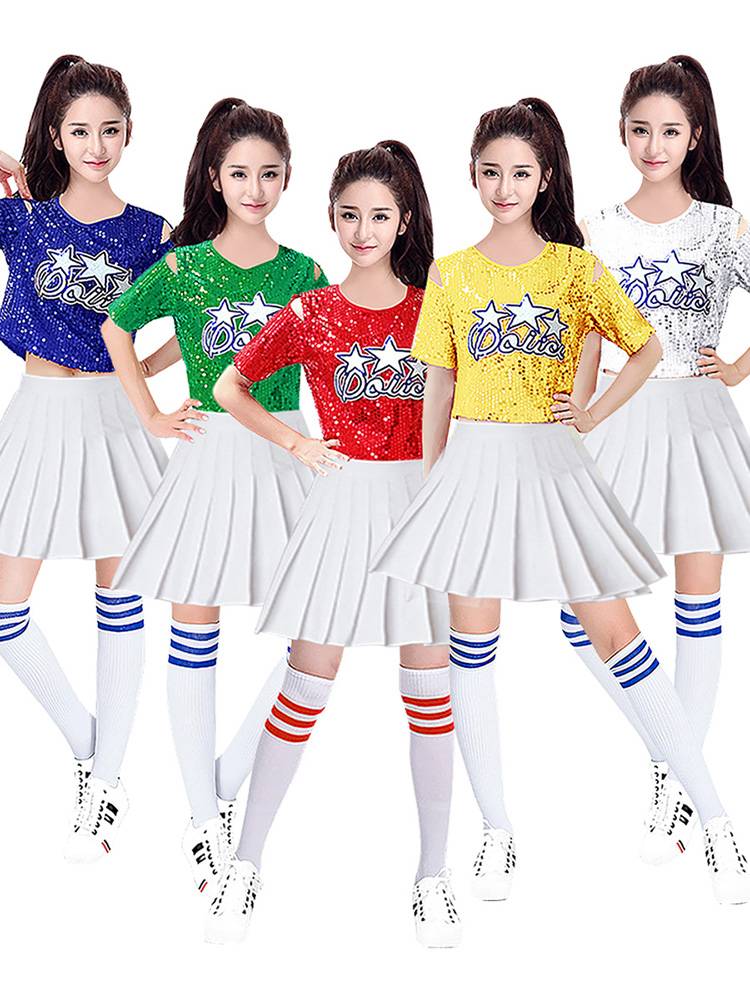 New national dance present dance street dance suit adult sequins gymnastics