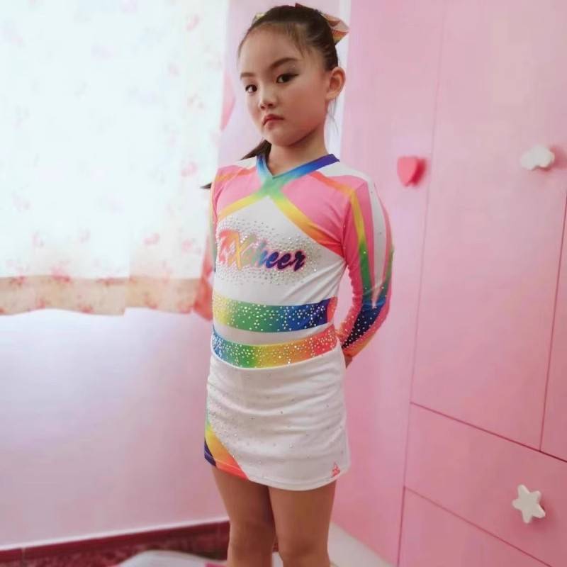 Children La La Fuck Performance Services Long Sleeve New Girl Lala Team Performance Server Bodybuilding Competition Drilling