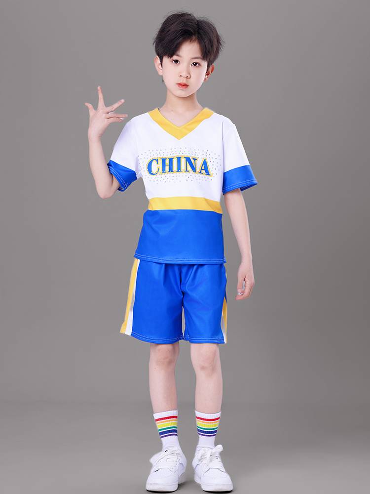 Children cheerleading primary and secondary school student Lara team team sports fuck competition dance performance clothing