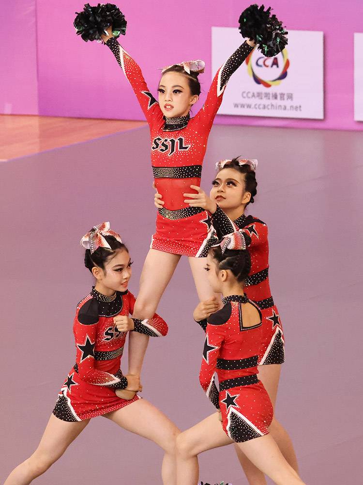Custom cheerleading competition cheerleading team performances, bodybuilding clothing suits, clothing cheerleader showing health beauty
