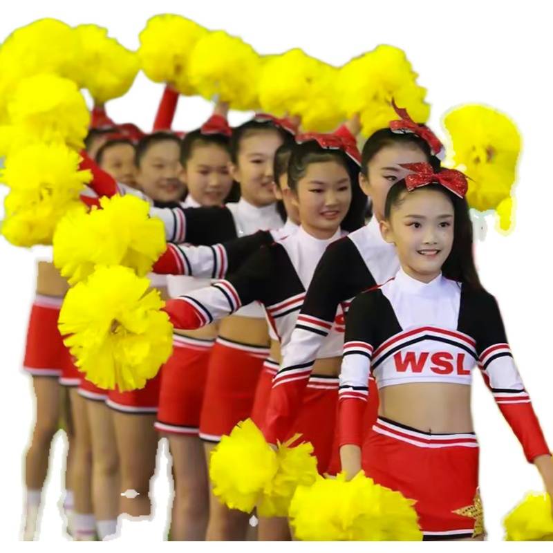 Customized campus cheerleading Jiaomei Fuck Children's La La Fun Group Competition Service La Team Performance New Products
