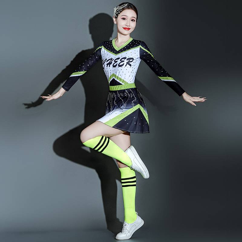 Athletic Fencing Student La La Mao Dance Clothing Plaza Dance Campus Competition Lara Team Games Performance Service