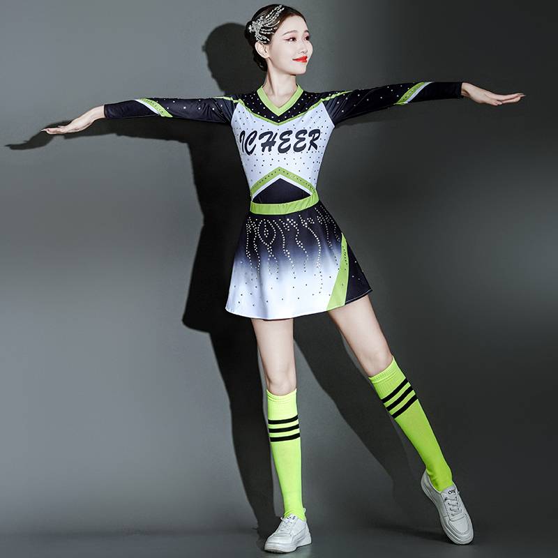 Athletic Fencing Student La La Mao Dance Clothing Plaza Dance Campus Competition Lara Team Games Performance Service