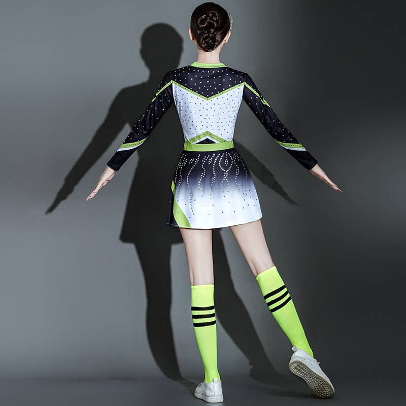 Athletic Fencing Student La La Mao Dance Clothing Plaza Dance Campus Competition Lara Team Games Performance Service