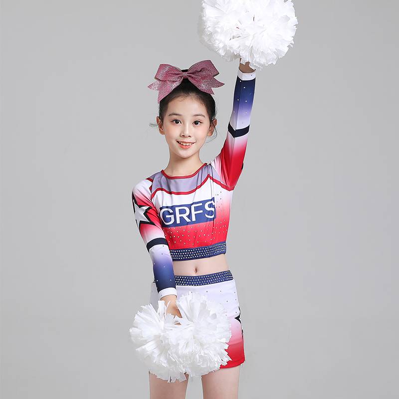 New customized competitive fitness exercise competition children's laid lan laid performance service fitness exercise dance Lala team uniform