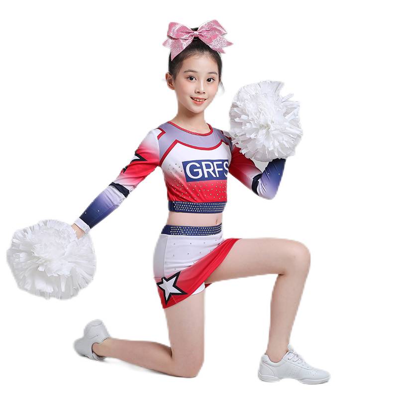 New customized competitive fitness exercise competition children's laid lan laid performance service fitness exercise dance Lala team uniform