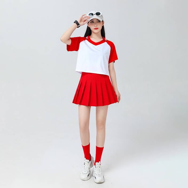 Short -sleeved La Raid Dance Bodybuilding Fuck Adult Lara Team Student Games Class Server Stage Performance Service