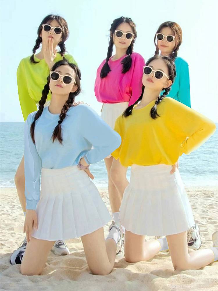 College students La La Team Dance Autumn Games La La Rubao Aesthetic Fuck Competition Korean Women's Team Group Playing Singing Service