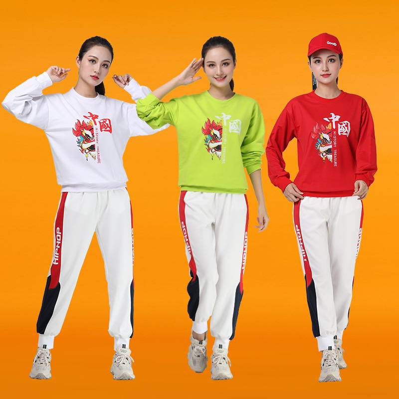 Lala team cheerleading performance service men's sisters dance clothing and gymmail modern dance adult performance clothing suite