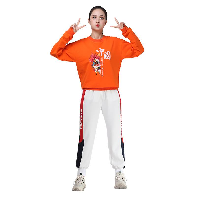 Lala team cheerleading performance service men's sisters dance clothing and gymmail modern dance adult performance clothing suite