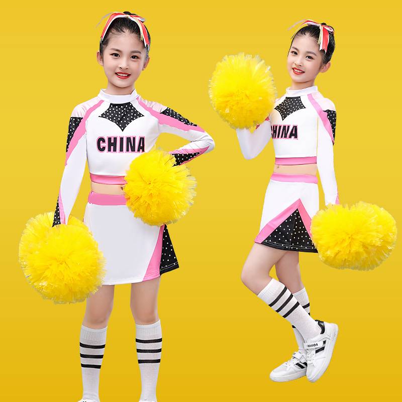 Cheerleading team performance service children's new cheerleading team uniform female summer student competition group fitness fucking suit