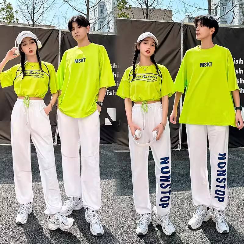 La La team clothing women's team adult student sports meeting Lala team la la la la la la la showing jazz dance performance clothing suit