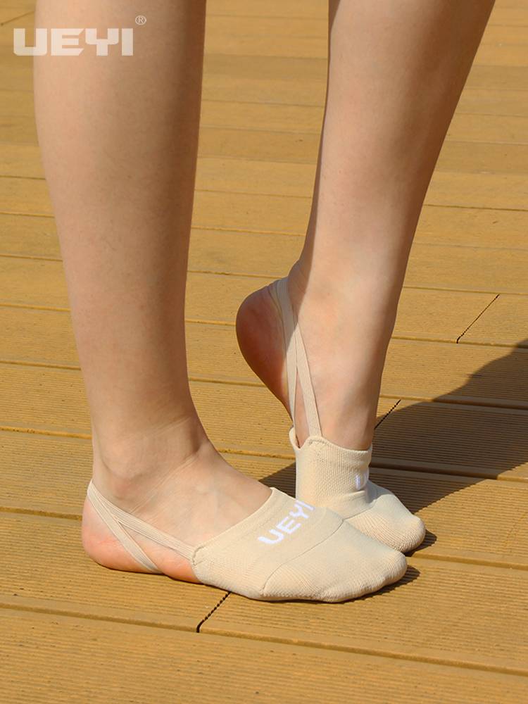 Children's gymnastics shoe girl art gymnastics shoes men and women professional half -cut dance shoes half -palm soft bottom exercise shoes