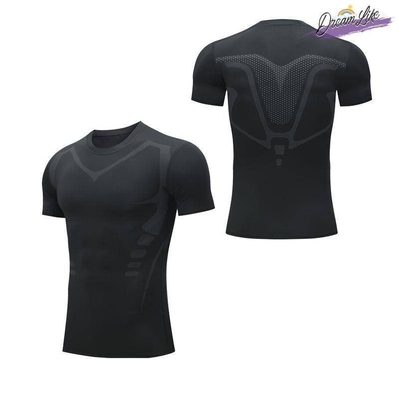 Fitness Men's Short -sleeved Speed ​​Clothing Sleeveless Tights Running Basketball Training Server Long Sleeve Gym Version Vest