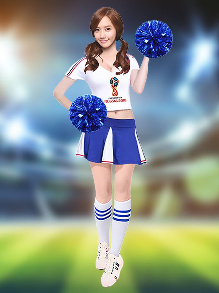 La La Rubao Jianmei Dance Dance Clothing European World Cup Adult Girls Group La Team Football Baby Performance Clothing